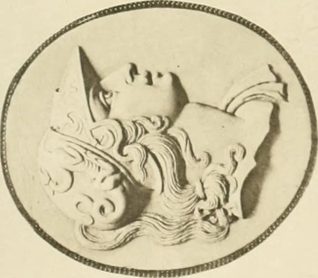 An illustration from Catalogue of the ivory carvings of the Christian era with examples of Mohammedan art and carvings in bone in the Department of British and Mediaeval Antiquities and Ethnography of the British Museum, 1909, leaf 482