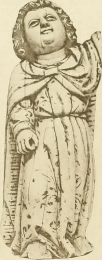 An illustration from Catalogue of the ivory carvings of the Christian era with examples of Mohammedan art and carvings in bone in the Department of British and Mediaeval Antiquities and Ethnography of the British Museum, 1909, leaf 490