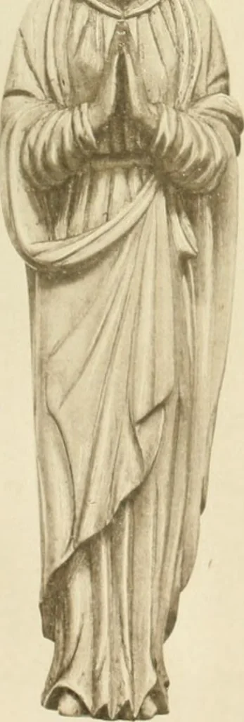 An illustration from Catalogue of the ivory carvings of the Christian era with examples of Mohammedan art and carvings in bone in the Department of British and Mediaeval Antiquities and Ethnography of the British Museum, 1909, leaf 492