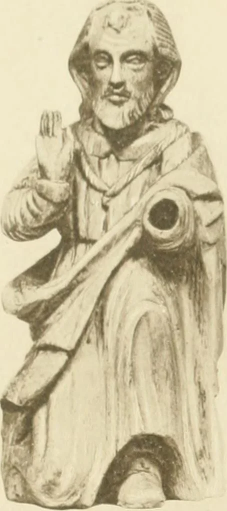 An illustration from Catalogue of the ivory carvings of the Christian era with examples of Mohammedan art and carvings in bone in the Department of British and Mediaeval Antiquities and Ethnography of the British Museum, 1909, leaf 492