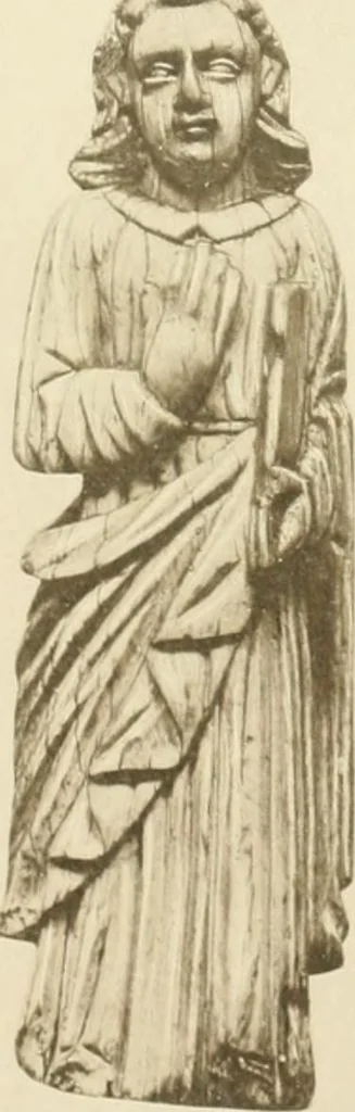 An illustration from Catalogue of the ivory carvings of the Christian era with examples of Mohammedan art and carvings in bone in the Department of British and Mediaeval Antiquities and Ethnography of the British Museum, 1909, leaf 492