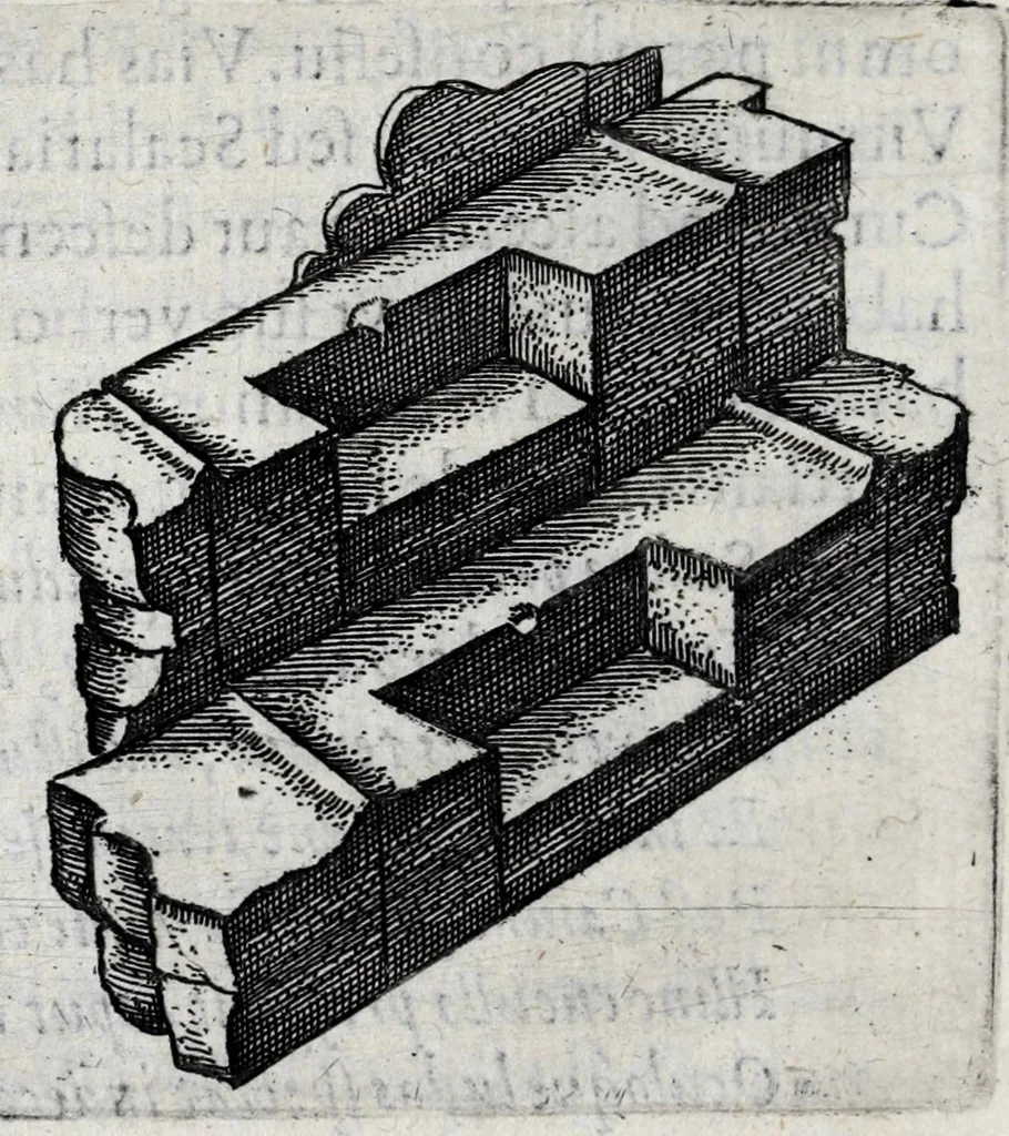 An illustration from Ivsti LipsI De amphitheatro liber : in quo forma ipsa loci espressa, & ratio spectandi : cum aeneis figuris : omnia avctiora vel meliora, 1598, leaf 38