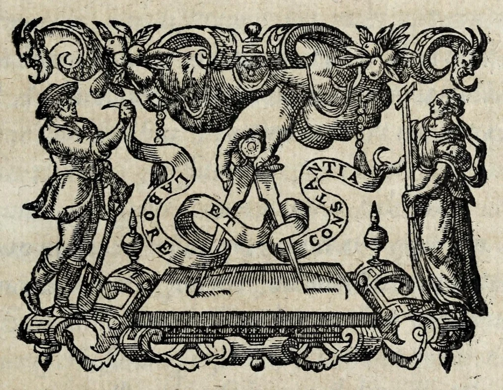 An illustration from Ivsti LipsI De amphitheatro liber : in quo forma ipsa loci espressa, & ratio spectandi : cum aeneis figuris : omnia avctiora vel meliora, 1598, leaf 63