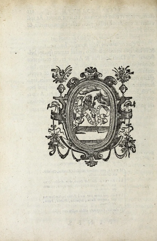 An illustration from Ivsti LipsI De militia romana libri qvinqve : commentarivs ad Polybivm, e parte primâ Historicae facis, 1595, leaf 644