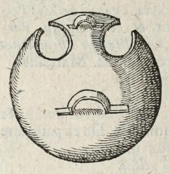 An illustration from Ivsti LipsI De militia romana libri qvinqve : commentarivs ad Polybivm, e parte primâ Historicae facis, 1595, leaf 666