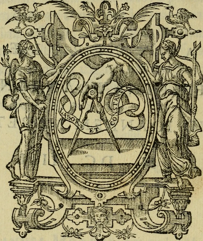 An illustration from Ivsti LipsI dissertativncvla apvd principes : item C. PlinI Panegyricvs liber Traiano dictvs, 1604, leaf 163