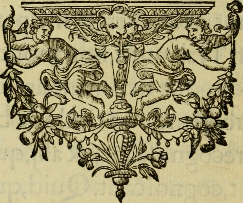 An illustration from Ivsti LipsI dissertativncvla apvd principes : item C. PlinI Panegyricvs liber Traiano dictvs, 1604, leaf 7