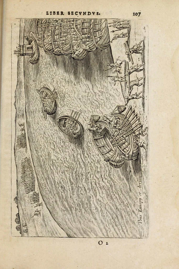 An illustration from Ivsti LipsI Poliorcetic[o]n, siue, De machinis, tormentis, telis, libri quinque : ad historiarum lucem, 1625, leaf 109