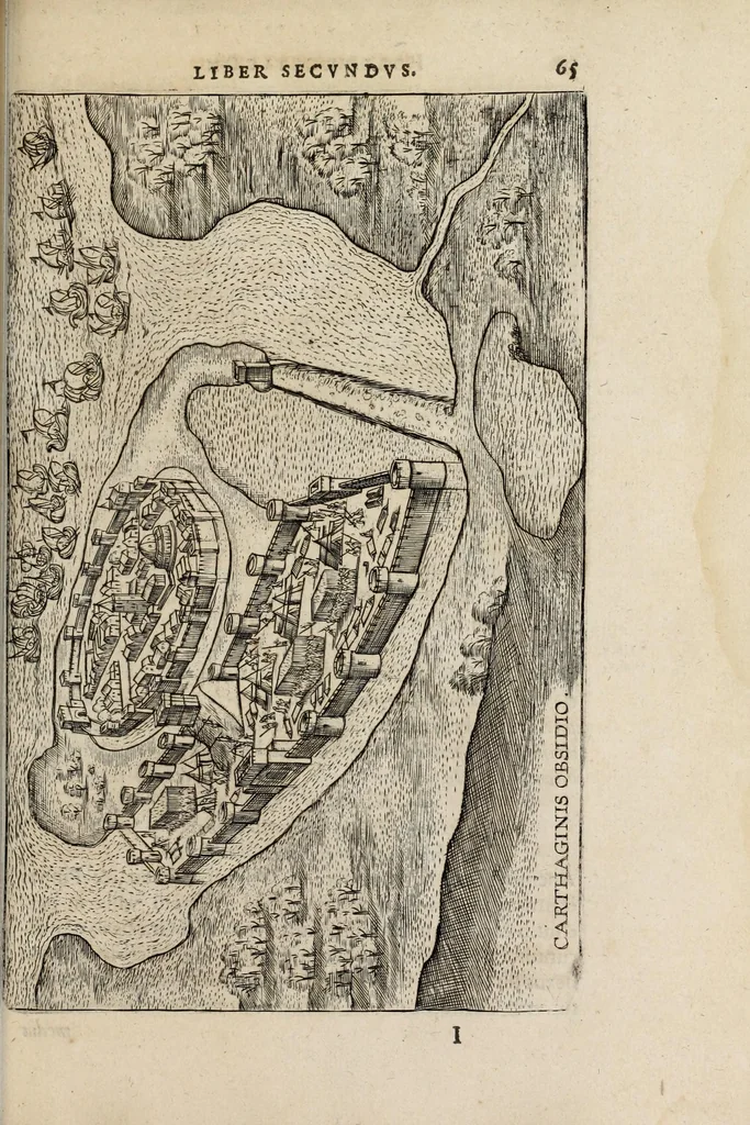 An illustration from Ivsti LipsI Poliorcetic[o]n, siue, De machinis, tormentis, telis, libri quinque : ad historiarum lucem, 1625, leaf 67