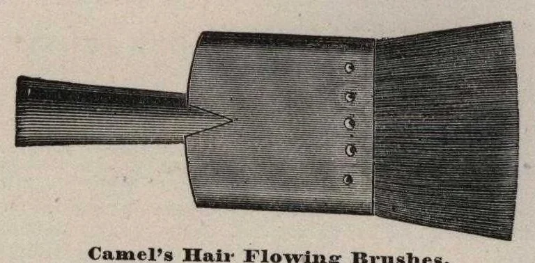 An illustration from J.H. Baker, dealer in paints, oils and colors, manufacturer of varnishes and japans, 24 India Street, Boston., 1879, leaf 15