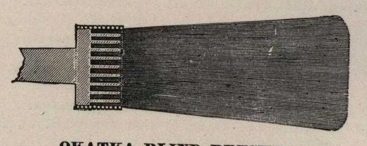 An illustration from J.H. Baker, dealer in paints, oils and colors, manufacturer of varnishes and japans, 24 India Street, Boston., 1879, leaf 19
