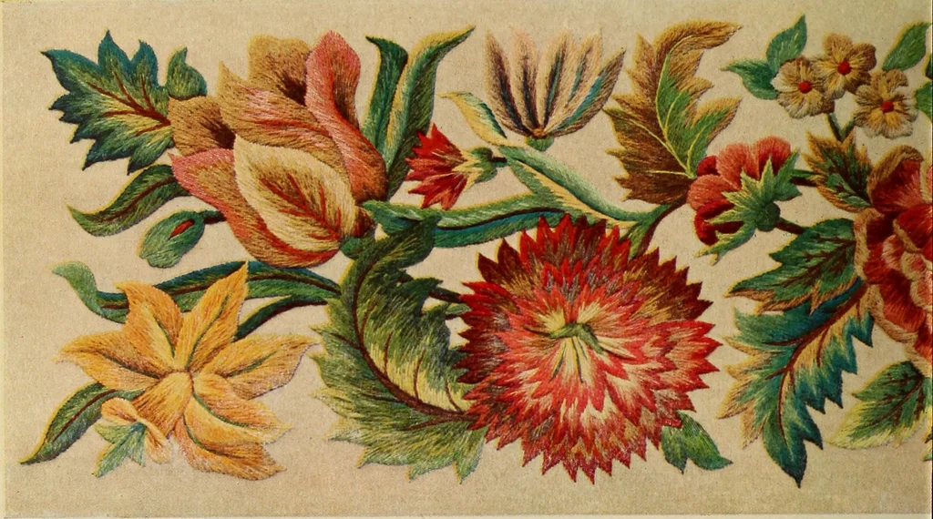 An illustration from Jacobean crewel work and traditional designs, 1900, leaf 23