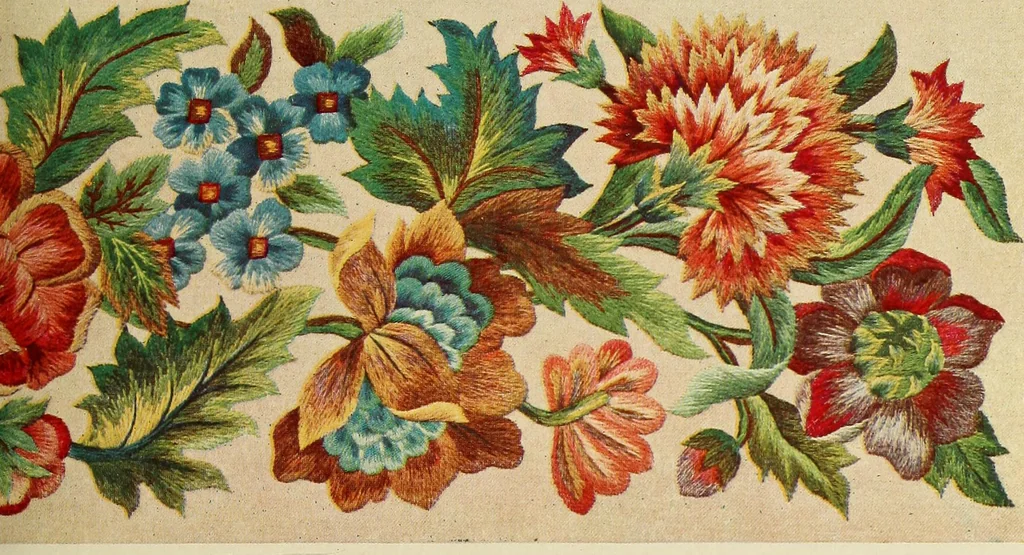 An illustration from Jacobean crewel work and traditional designs, 1900, leaf 24