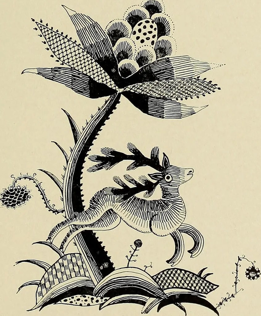 An illustration from Jacobean crewel work and traditional designs, 1900, leaf 30