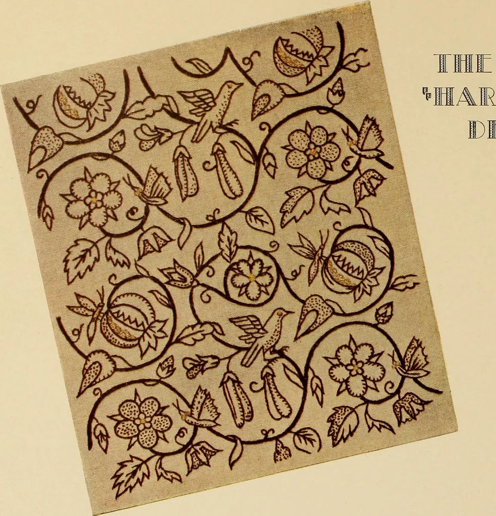 An illustration from Jacobean crewel work and traditional designs, 1900, leaf 37