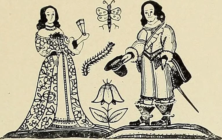 An illustration from Jacobean crewel work and traditional designs, 1900, leaf 42