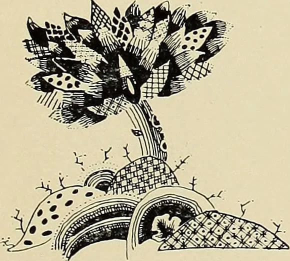 An illustration from Jacobean crewel work and traditional designs, 1900, leaf 8