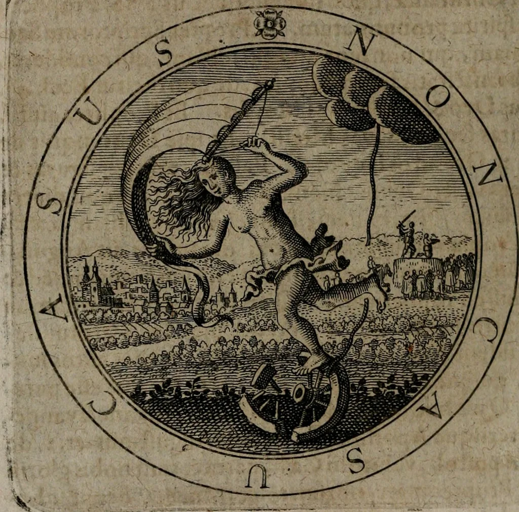 An illustration from Jacobi Bornitii emblemata ethico politica : ingenuâ atque eruditâ interpretatione nunc primùm illustrata / per M. Nicolaum Meerfeldt..., 1669, leaf 117