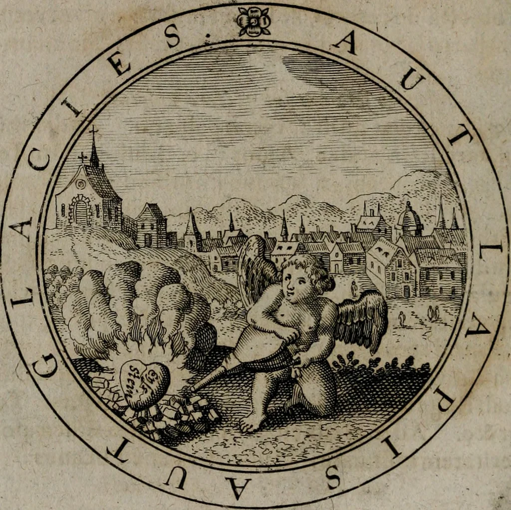 An illustration from Jacobi Bornitii emblemata ethico politica : ingenuâ atque eruditâ interpretatione nunc primùm illustrata / per M. Nicolaum Meerfeldt..., 1669, leaf 141