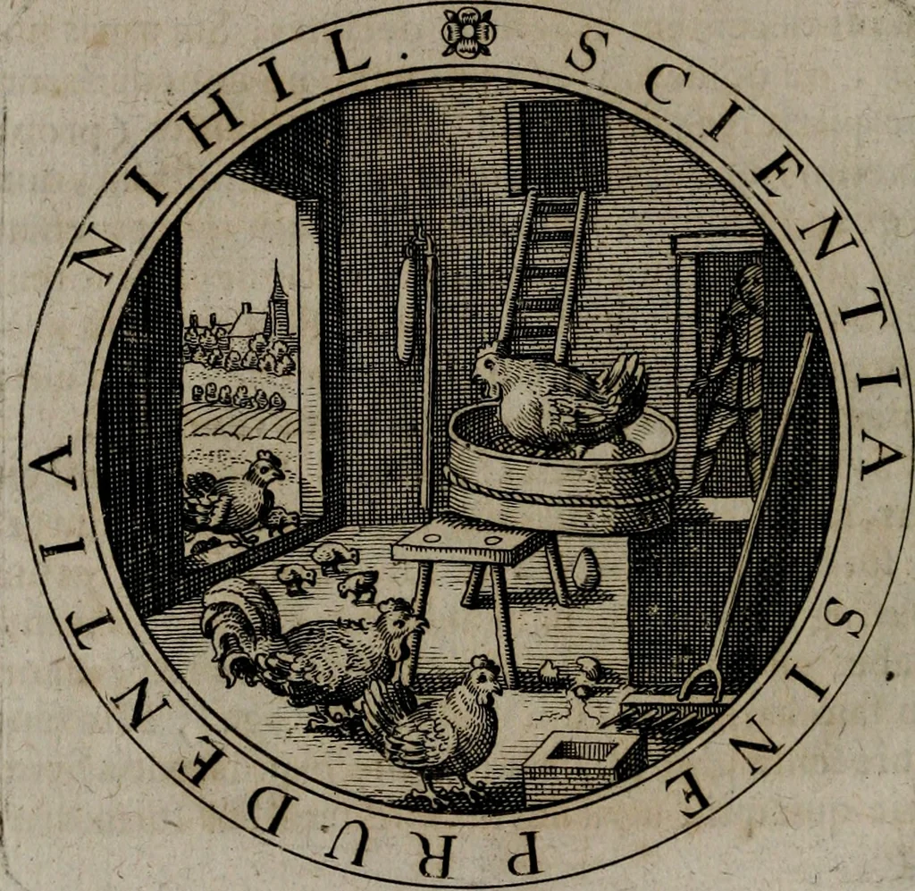 An illustration from Jacobi Bornitii emblemata ethico politica : ingenuâ atque eruditâ interpretatione nunc primùm illustrata / per M. Nicolaum Meerfeldt..., 1669, leaf 145