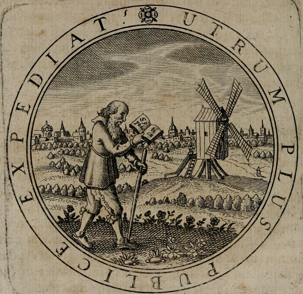 An illustration from Jacobi Bornitii emblemata ethico politica : ingenuâ atque eruditâ interpretatione nunc primùm illustrata / per M. Nicolaum Meerfeldt..., 1669, leaf 189