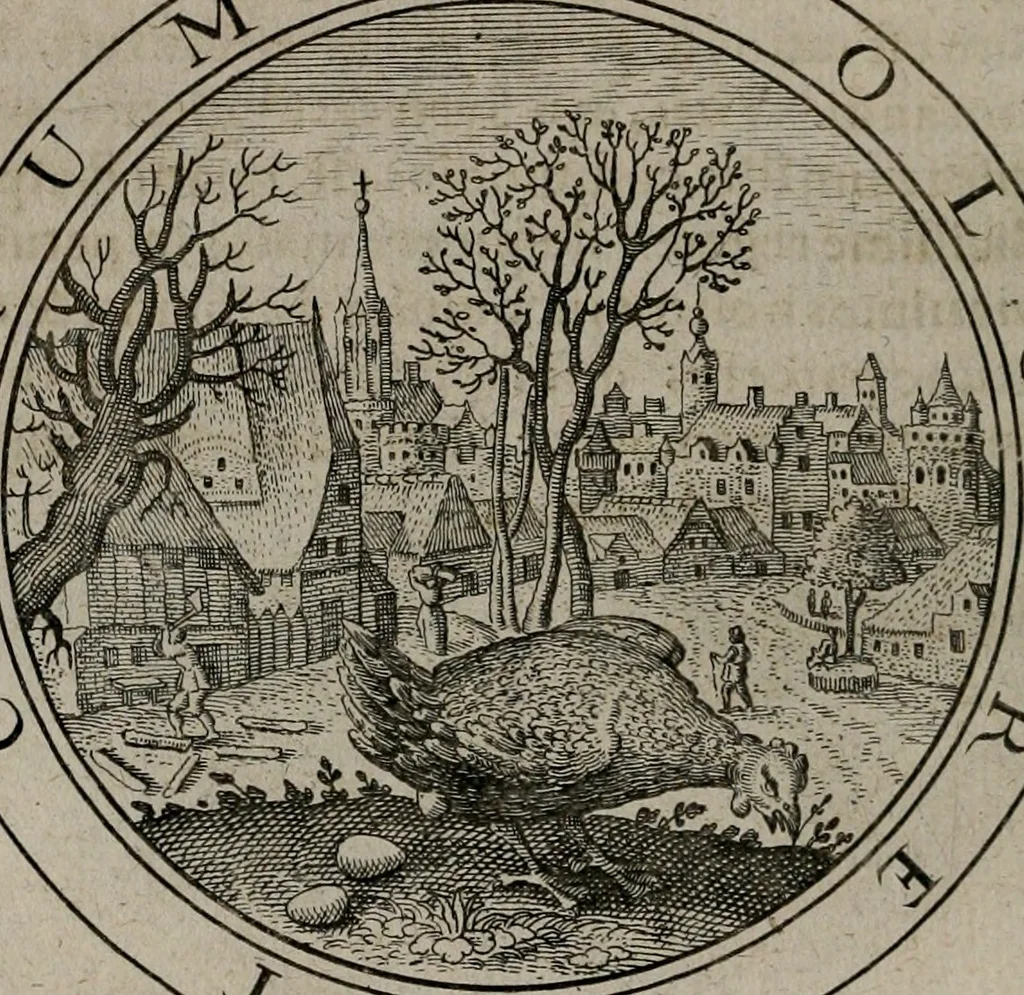 An illustration from Jacobi Bornitii emblemata ethico politica : ingenuâ atque eruditâ interpretatione nunc primùm illustrata / per M. Nicolaum Meerfeldt..., 1669, leaf 39