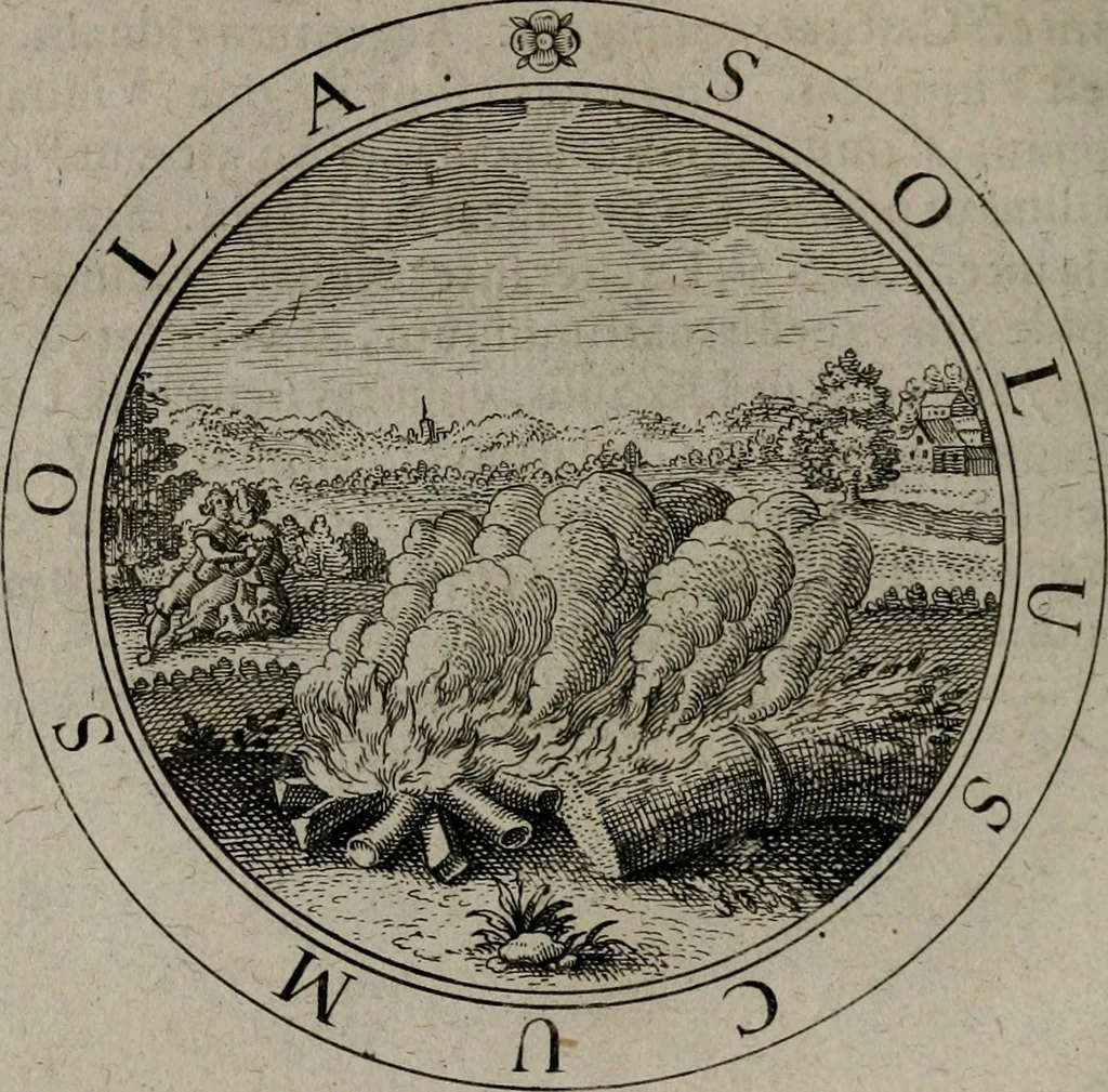 An illustration from Jacobi Bornitii emblemata ethico politica : ingenuâ atque eruditâ interpretatione nunc primùm illustrata / per M. Nicolaum Meerfeldt..., 1669, leaf 49