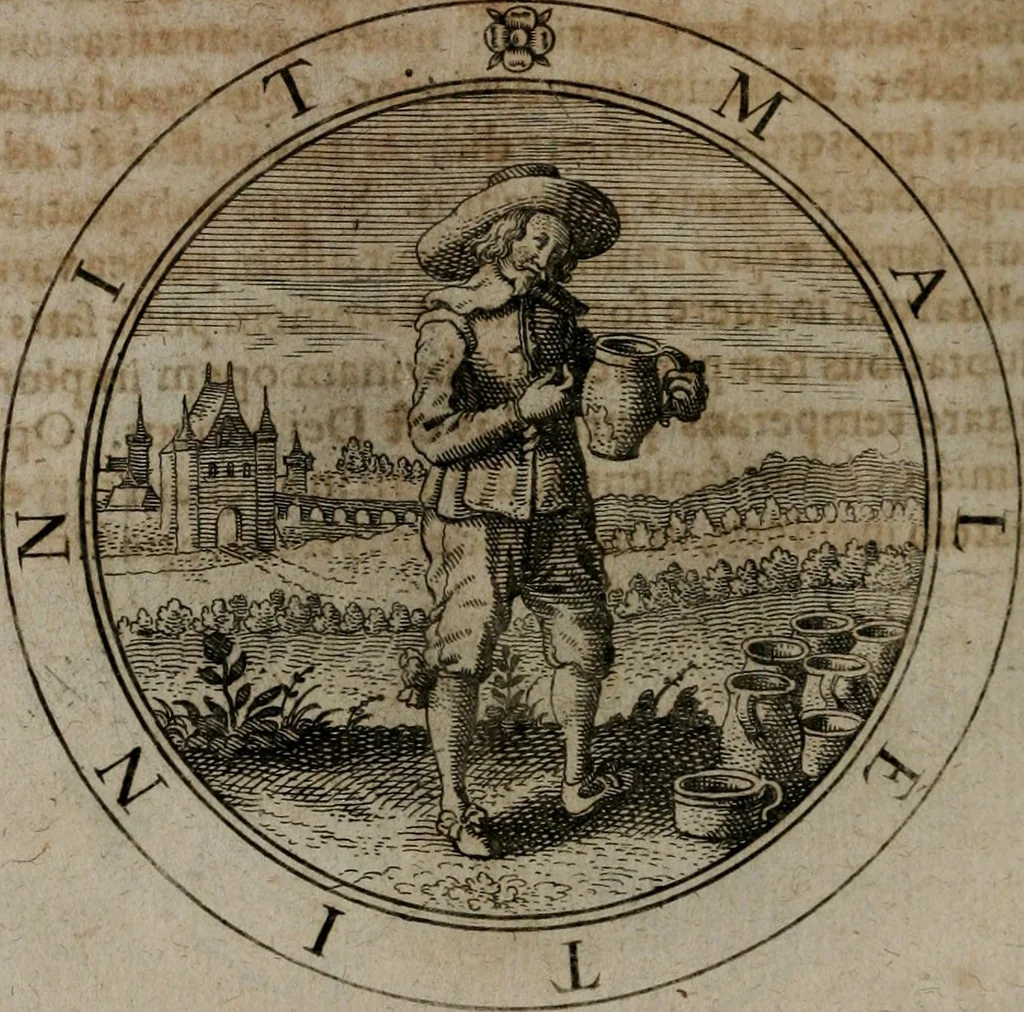 An illustration from Jacobi Bornitii emblemata ethico politica : ingenuâ atque eruditâ interpretatione nunc primùm illustrata / per M. Nicolaum Meerfeldt..., 1669, leaf 61