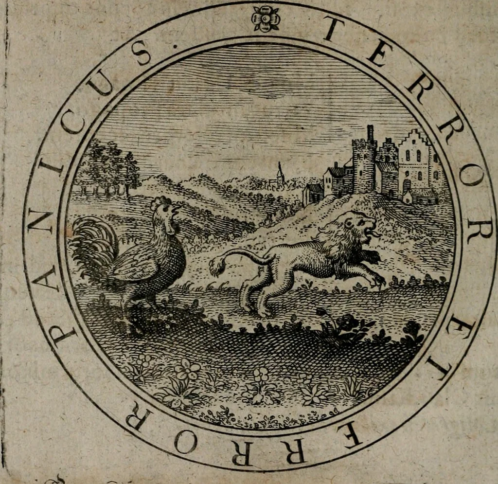 An illustration from Jacobi Bornitii emblemata ethico politica : ingenuâ atque eruditâ interpretatione nunc primùm illustrata / per M. Nicolaum Meerfeldt..., 1669, leaf 65