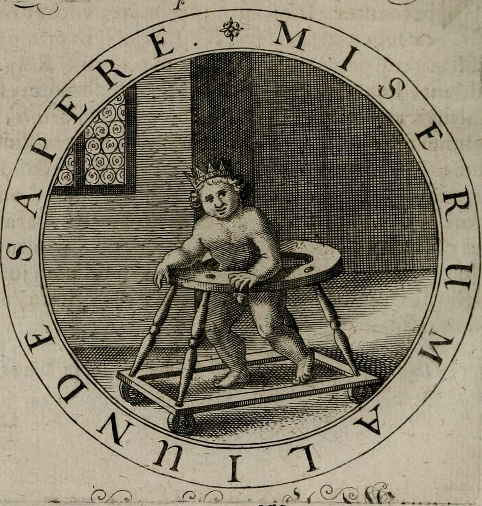 An illustration from Jacobi Bornitii emblemata ethico politica : ingenuâ atque eruditâ interpretatione nunc primùm illustrata / per M. Nicolaum Meerfeldt..., 1669, leaf 91