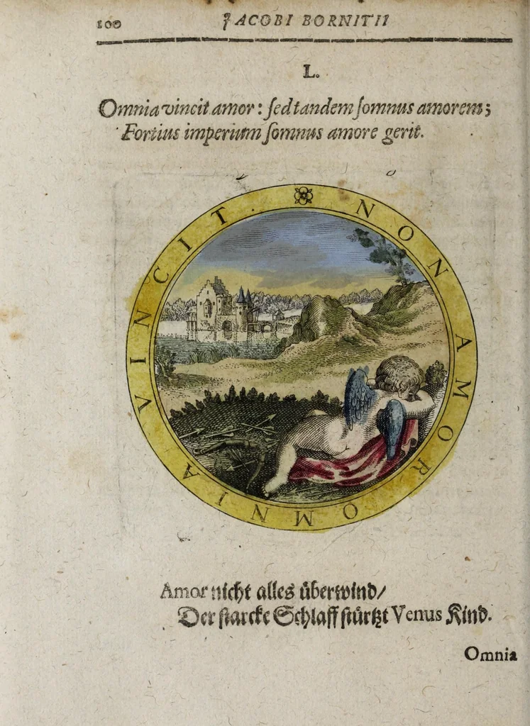 An illustration from Jacobi Bornitii Emblemata ethico politica, 1669, leaf 106