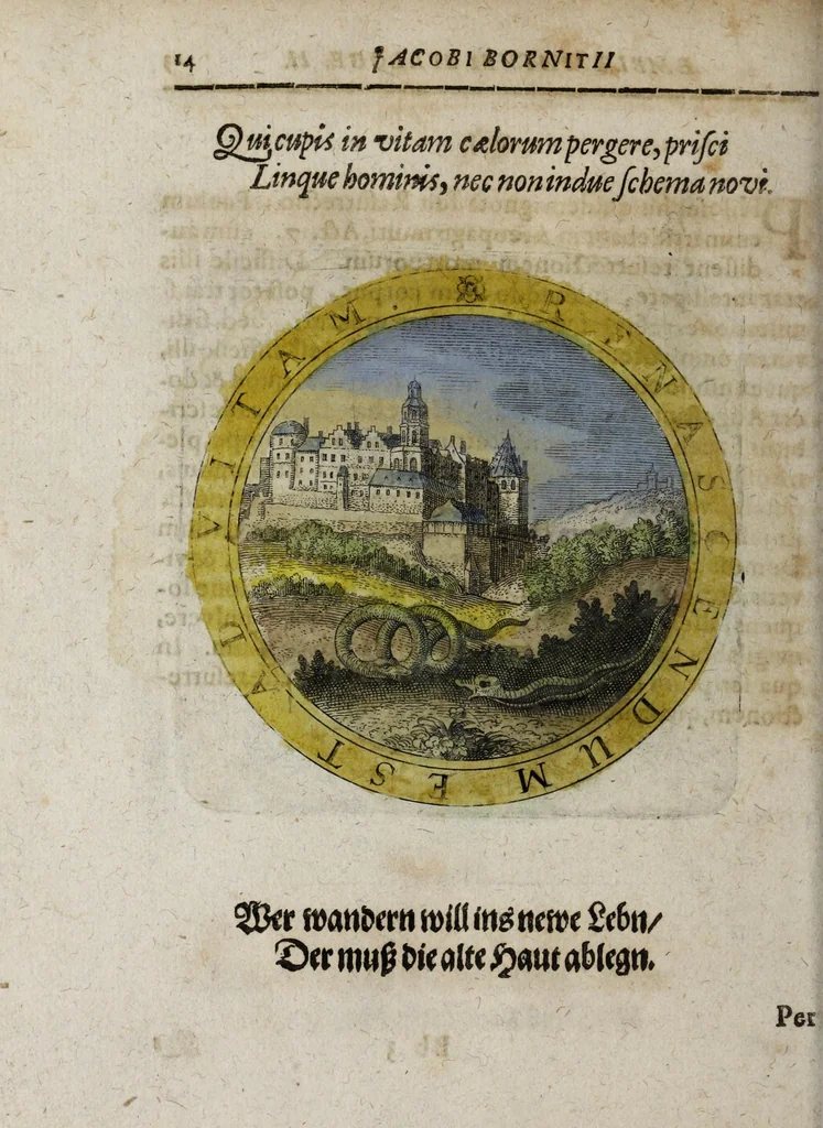 An illustration from Jacobi Bornitii Emblemata ethico politica, 1669, leaf 122