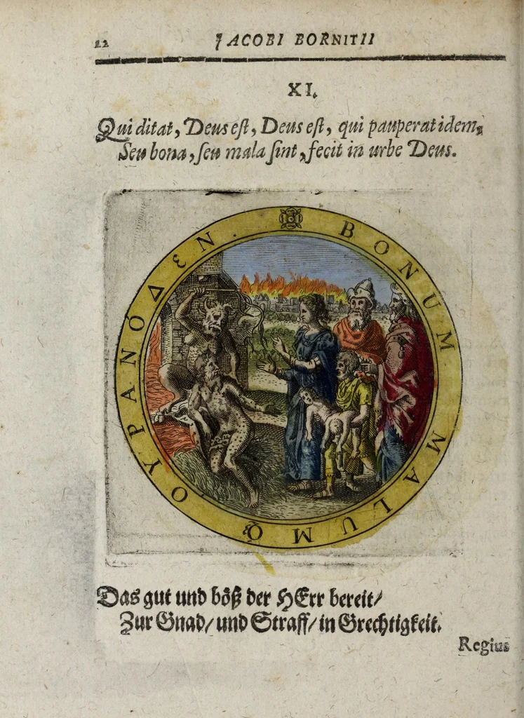 An illustration from Jacobi Bornitii Emblemata ethico politica, 1669, leaf 130