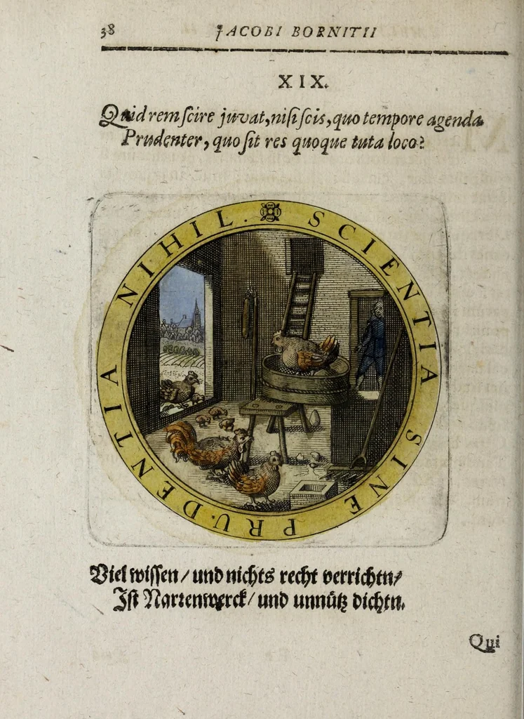 An illustration from Jacobi Bornitii Emblemata ethico politica, 1669, leaf 146