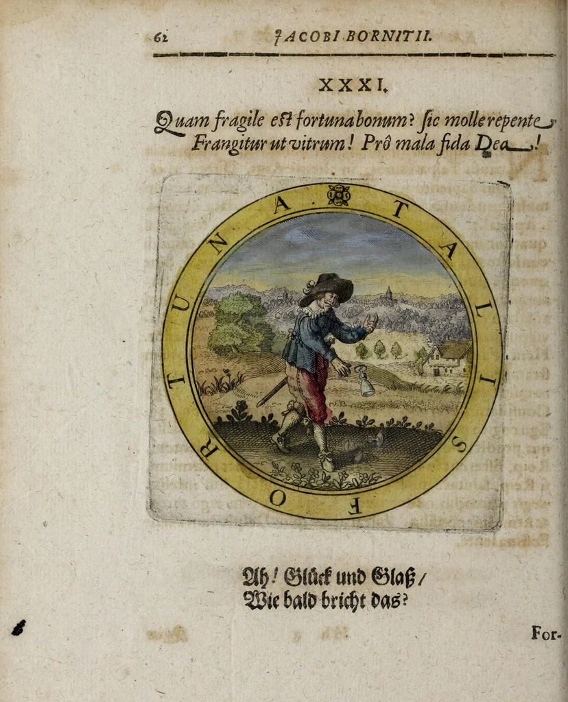 An illustration from Jacobi Bornitii Emblemata ethico politica, 1669, leaf 170