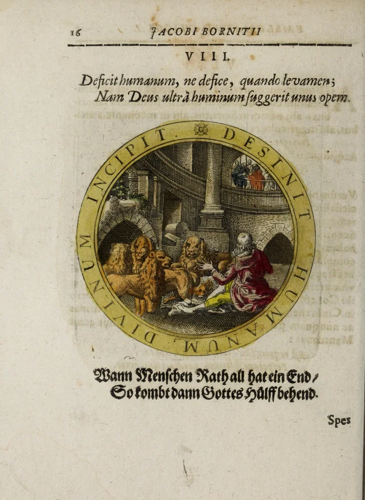 An illustration from Jacobi Bornitii Emblemata ethico politica, 1669, leaf 22