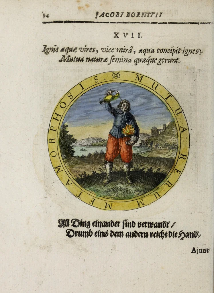 An illustration from Jacobi Bornitii Emblemata ethico politica, 1669, leaf 40