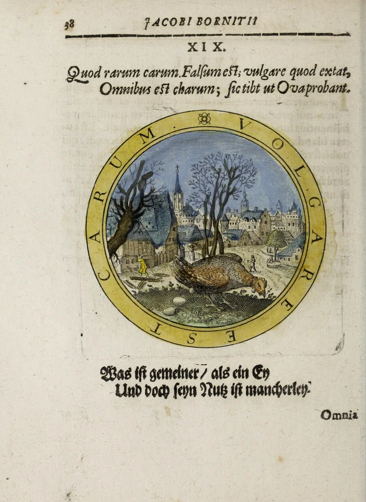 An illustration from Jacobi Bornitii Emblemata ethico politica, 1669, leaf 44