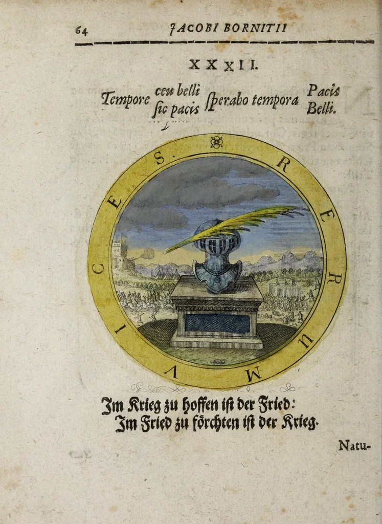 An illustration from Jacobi Bornitii Emblemata ethico politica, 1669, leaf 70