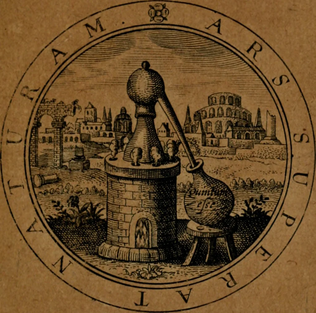 An illustration from Jacobi Bornitii JC. Emblematum ethico-politicorum : sylloge prior[-posterior], 1664, leaf 102