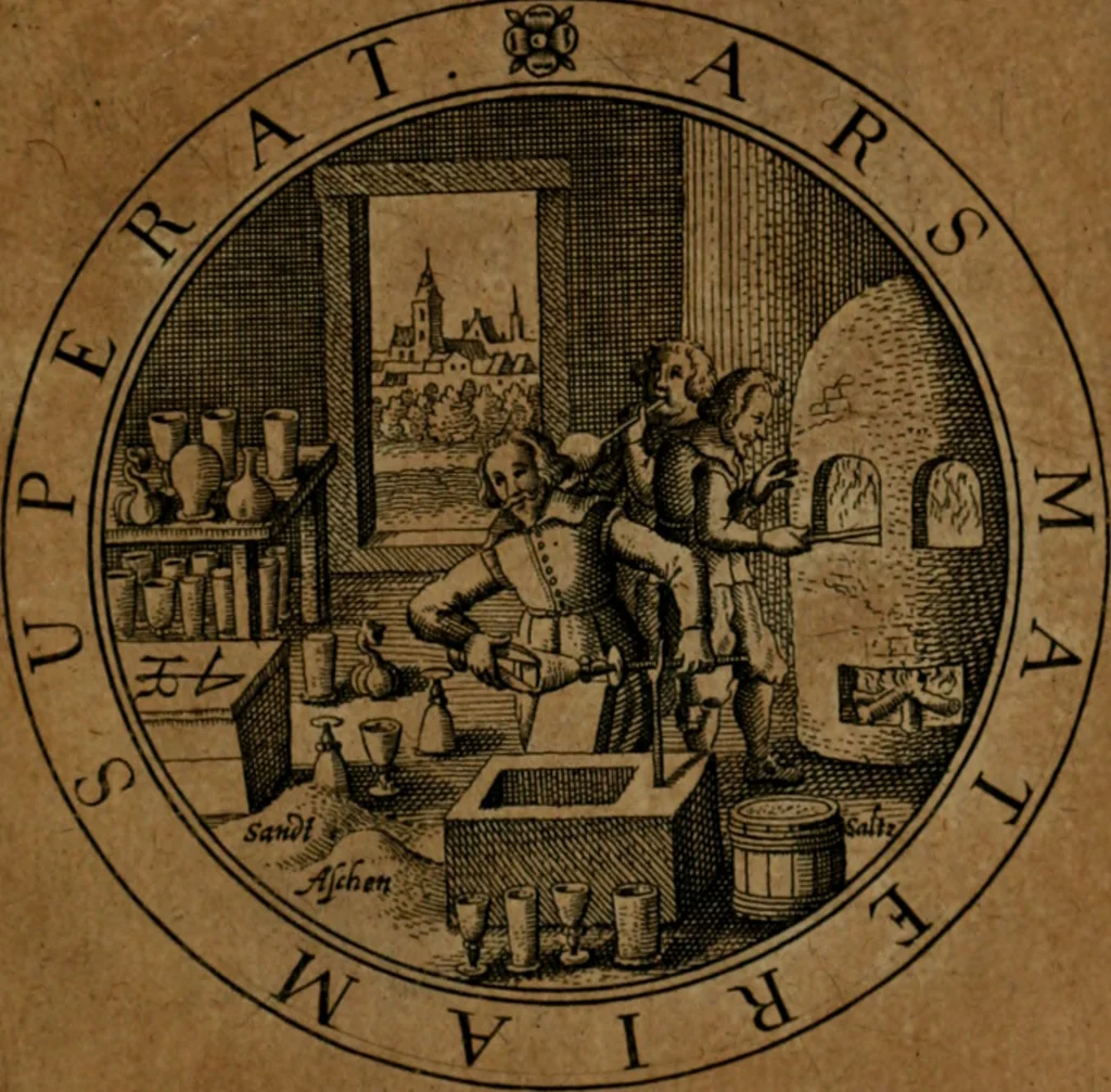 An illustration from Jacobi Bornitii JC. Emblematum ethico-politicorum : sylloge prior[-posterior], 1664, leaf 106