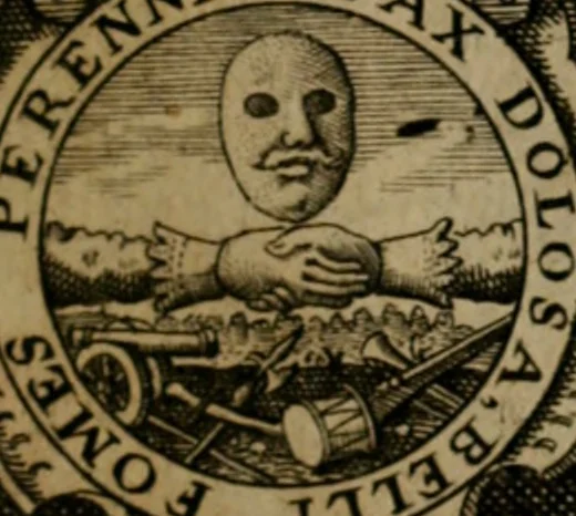 An illustration from Jacobi Bornitii JC. Emblematum ethico-politicorum : sylloge prior[-posterior], 1664, leaf 110