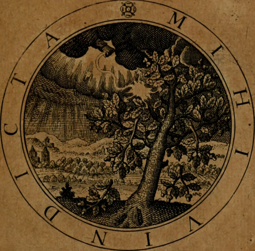 An illustration from Jacobi Bornitii JC. Emblematum ethico-politicorum : sylloge prior[-posterior], 1664, leaf 116