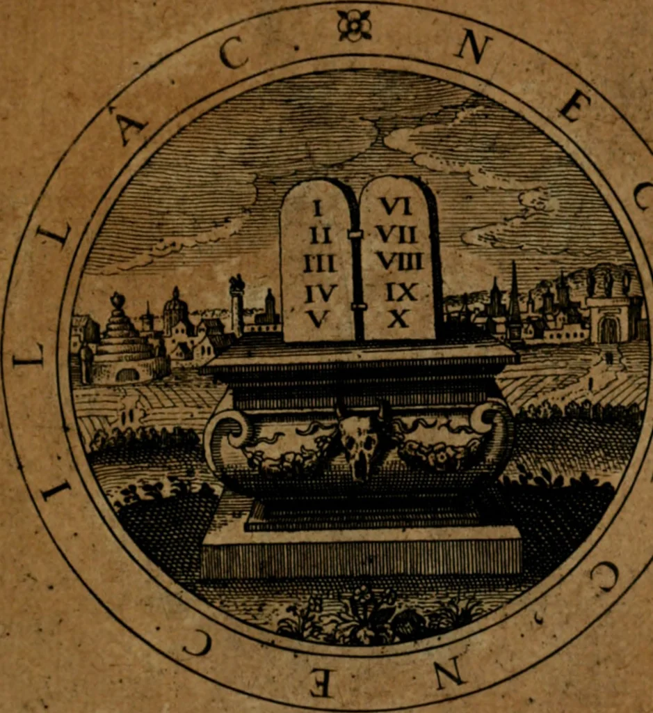 An illustration from Jacobi Bornitii JC. Emblematum ethico-politicorum : sylloge prior[-posterior], 1664, leaf 118