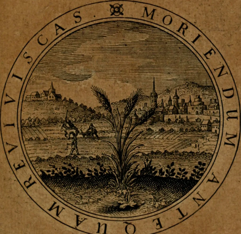 An illustration from Jacobi Bornitii JC. Emblematum ethico-politicorum : sylloge prior[-posterior], 1664, leaf 122