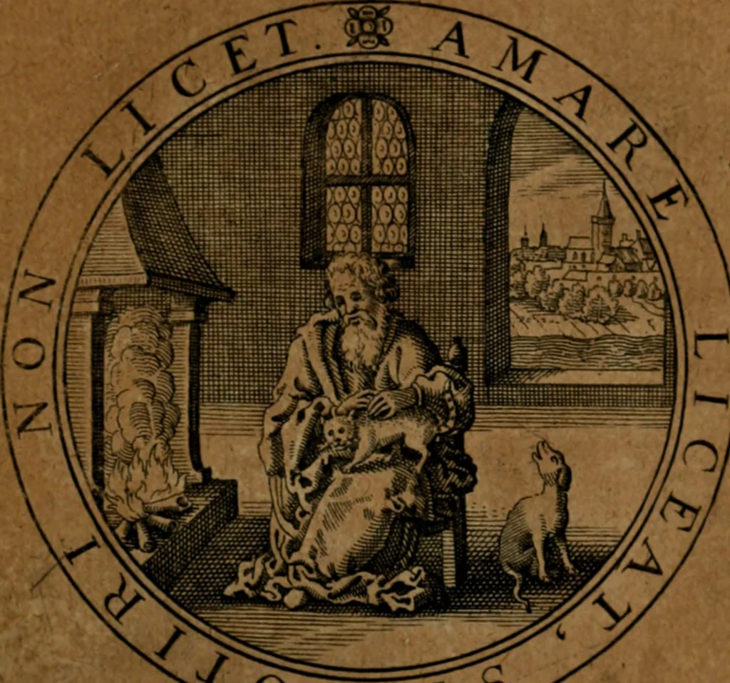 An illustration from Jacobi Bornitii JC. Emblematum ethico-politicorum : sylloge prior[-posterior], 1664, leaf 140