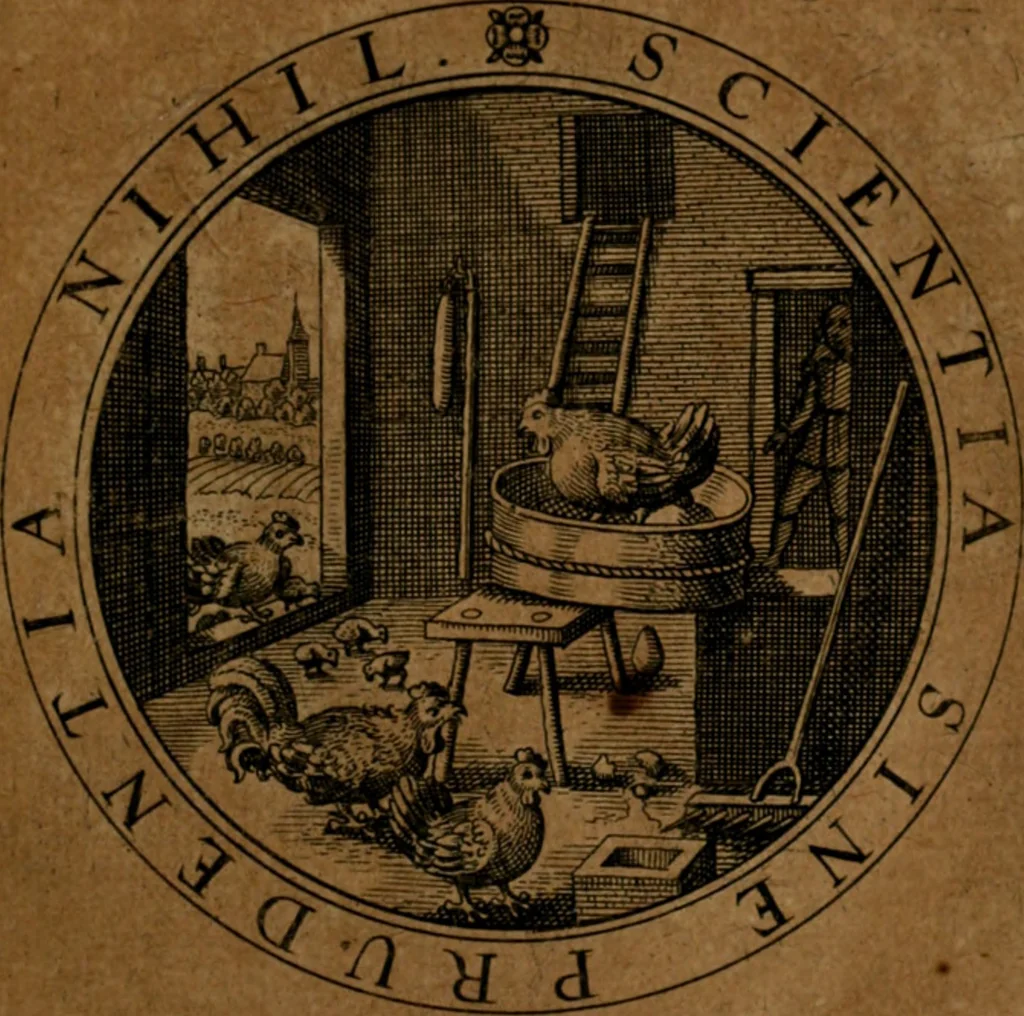 An illustration from Jacobi Bornitii JC. Emblematum ethico-politicorum : sylloge prior[-posterior], 1664, leaf 148
