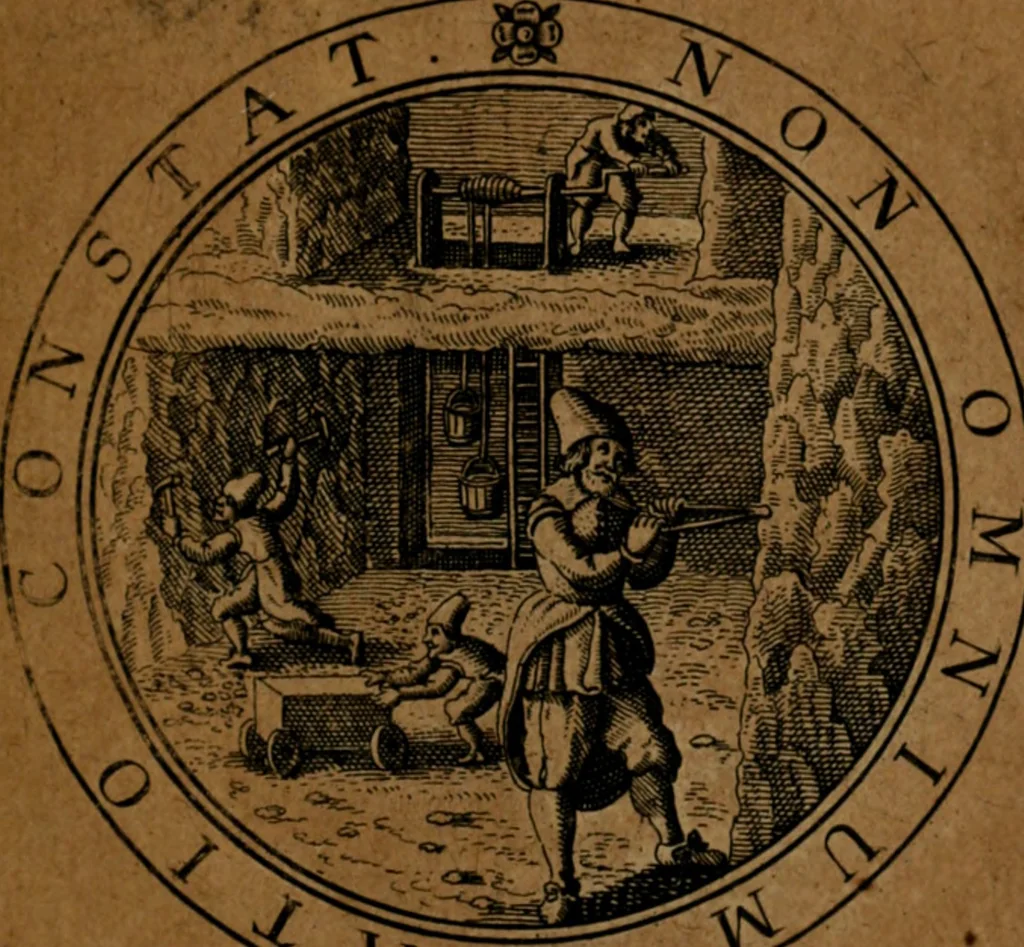 An illustration from Jacobi Bornitii JC. Emblematum ethico-politicorum : sylloge prior[-posterior], 1664, leaf 156