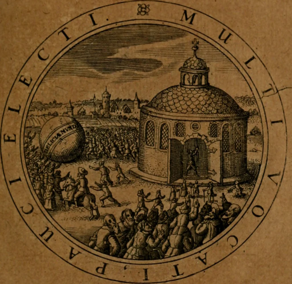 An illustration from Jacobi Bornitii JC. Emblematum ethico-politicorum : sylloge prior[-posterior], 1664, leaf 18
