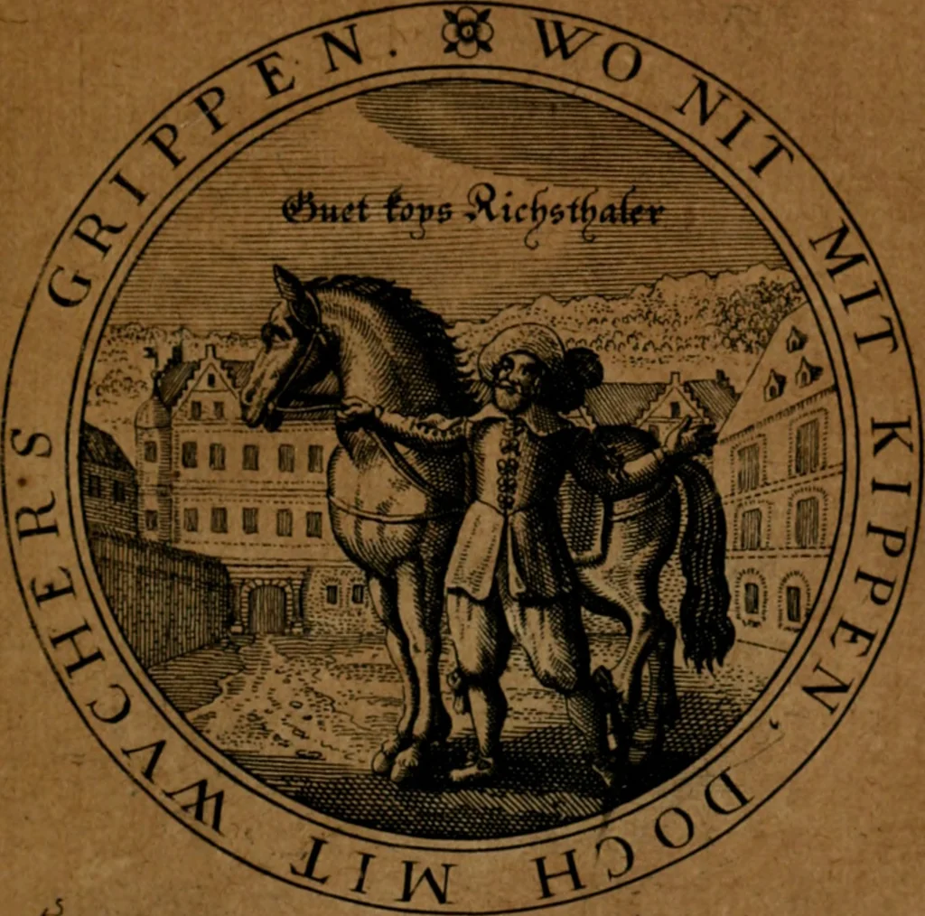 An illustration from Jacobi Bornitii JC. Emblematum ethico-politicorum : sylloge prior[-posterior], 1664, leaf 180